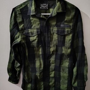 Grunt Style Green and Black Checkered Shirt